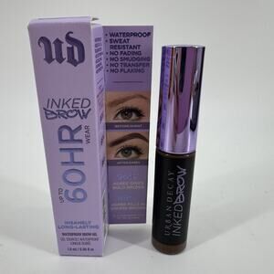Urban Decay Inked Brow Brown Sugar Waterproof Brow Gel Soft Medium Brown NIB